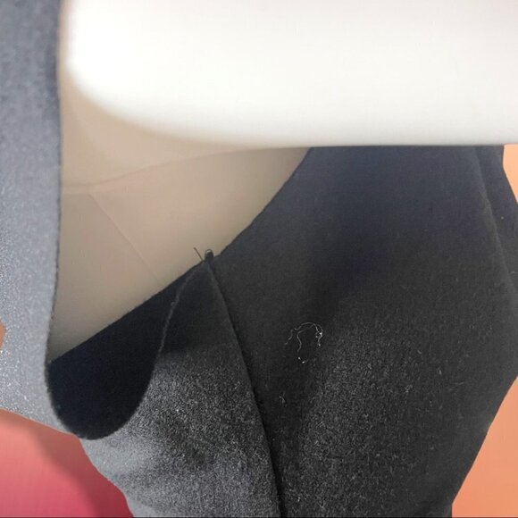 HELMUT Lang Sonar Wool Asymmetrical Black Dress Size P (XS) - Picture 13 of 15